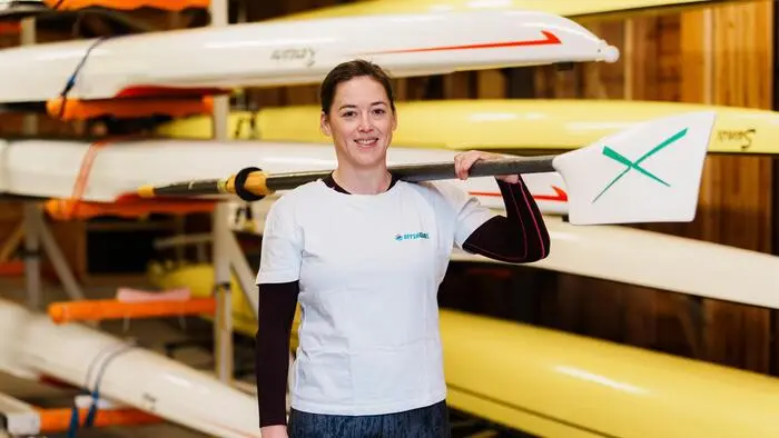 Christiane Kienl rudert aus Leidenschaft