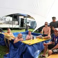 Auch 2024 wurden die Fans in Sachen Abkühlung kreativ