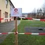 Das Freizeit- und Spielplatzareal der Anlage ist abgesperrt