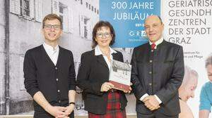 Robert Krotzer (KPÖ), Elfriede Huber-Reismann (Buchautorin), Gerd Hartinger (GGZ)