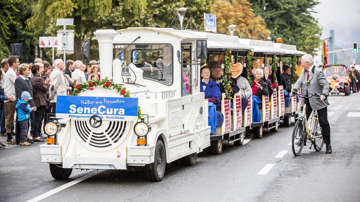 Der Bummelzug ist eine beliebte Gerätschaft, um zur Wiesn zu gelangen