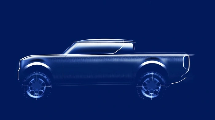 Die ersten Skizzen des Elektro-Pick-ups für die USA