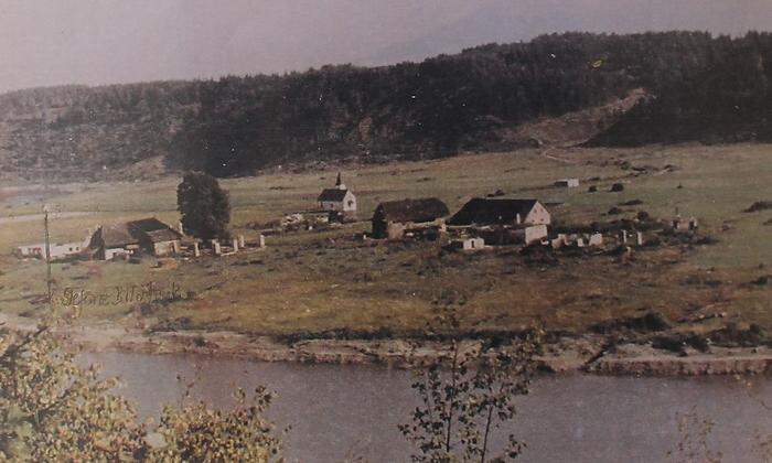 1961 ging das Dorf Pirk im Stausee der Drau unter