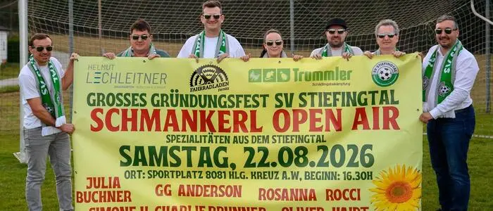 Das „Schmankerl-Open Air“ soll am 22. August den Sportplatz in Heiligenkreuz am Waasen zur Fest- und Konzertbühne machen