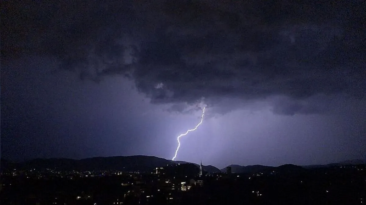 Unwetter über Graz