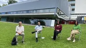 Ruth Neumeister (rechts) und ihr Mann Victor G. Kann (2. v. l.) haben das Projekt aus Brasilien nach Graz geholt