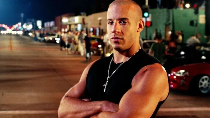 Vin Diesel in "The Fast and the Furious"