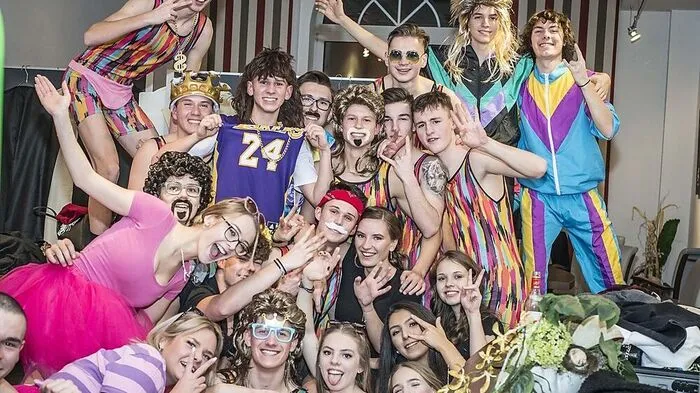 Die Schüler des Gymnasiums sorgten für Polonaise und Mitternachtseinlage