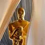 An Oscar statue is pictured at the red carpet of the 97th Annual Academy Awards at the Dolby Theatre in Hollywood, California on February 28, 2025. (Photo by ANGELA WEISS / AFP)