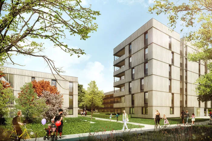 ittlerweile sind einige Renderings bekannt, die zeigen, wie es im neuen Stadtteil aussehen soll.