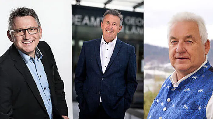 Die Spitzenkandidaten von links: Ewald Göschl, Konrad Seunig und Wolfgang Grilz