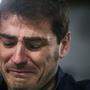 Iker Casillas bei der PK mit Tränen in den Augen
