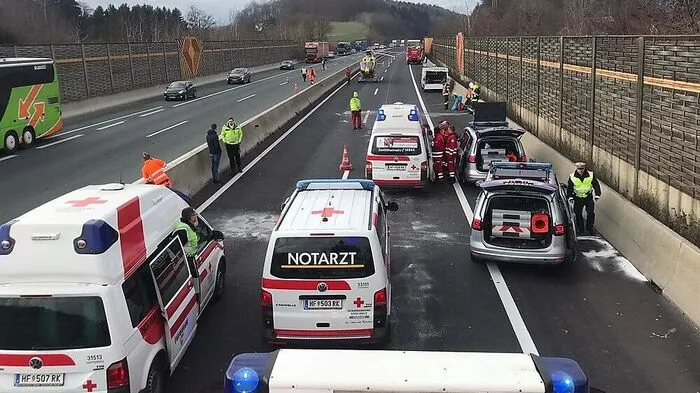 Unfallstelle auf der A2