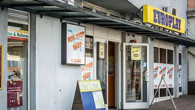 Das überfallene Wettcafe am Villacher Ring in Klagenfurt