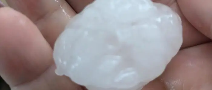 Große Hagelkörner fielen am Mittwochnachmittag bei einem Unwetter in Maria Lankowitz