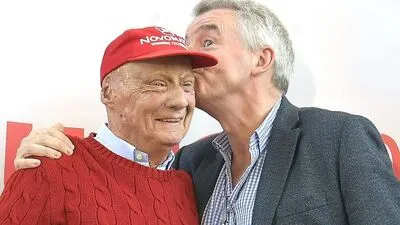 Niki Lauda und Micheal O'Leary