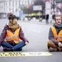 Die „Letzte Generation“ protestierte in Wien 