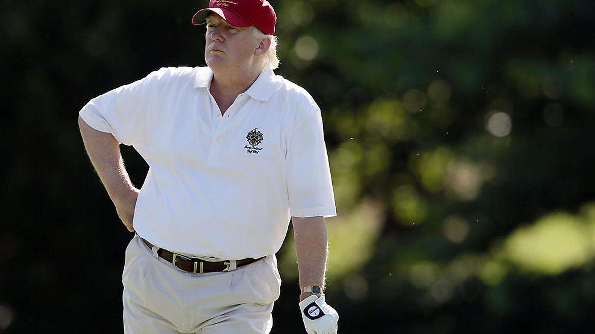 Donald Trump beim Golfen