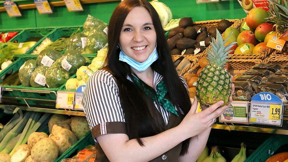 Jacqueline Eberhard übernahm während der Krise die Leitung des Spar-Marktes in Althofen 