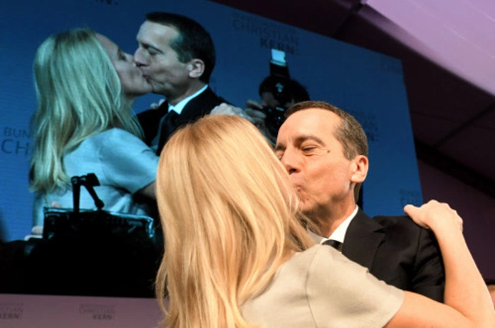 Auch Christian Kern feierte. In erster Linie das Ende des Wahlkampfs.