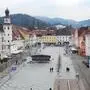 Der Hauptplatz in Leoben wird am kommenden Wochenende voll mit Fahrzeugen sein