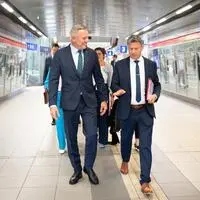 Die Landeshauptleute Mario Kunasek (FPÖ) und Daniel Fellner (SPÖ) im September bei einer gemeinsamen Regierungssitzung. Budgetnöte haben beide Länder