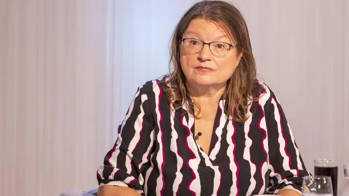  Jurorin Brigitte Schwens-Harrant beim diesjährigen Bachmann-Preis