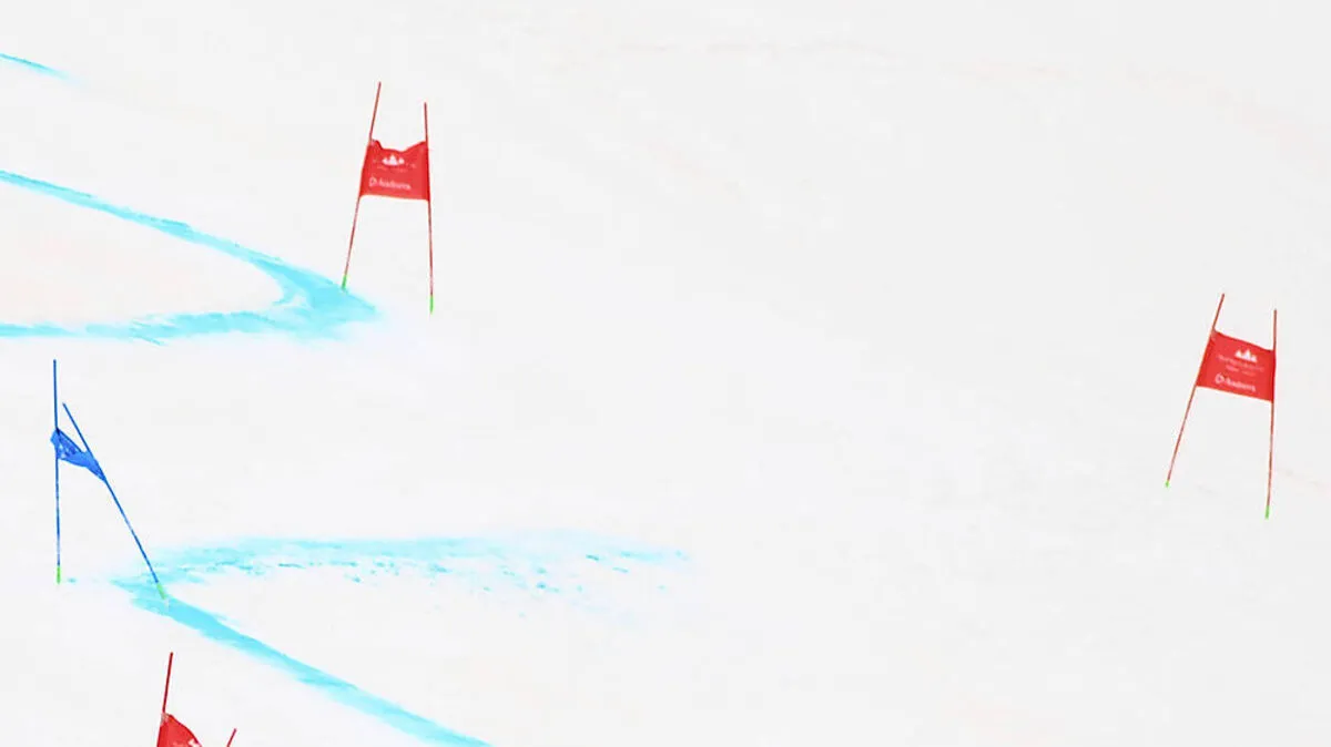 Sturz im Riesentorlauf