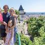 Tommy Haas 2019 mit Frau Sara und den beiden Töchtern auf Besuch in Graz