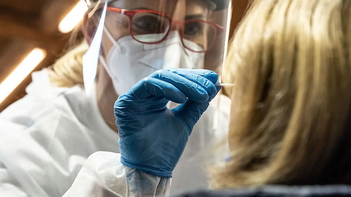 Teststraße in Schladming