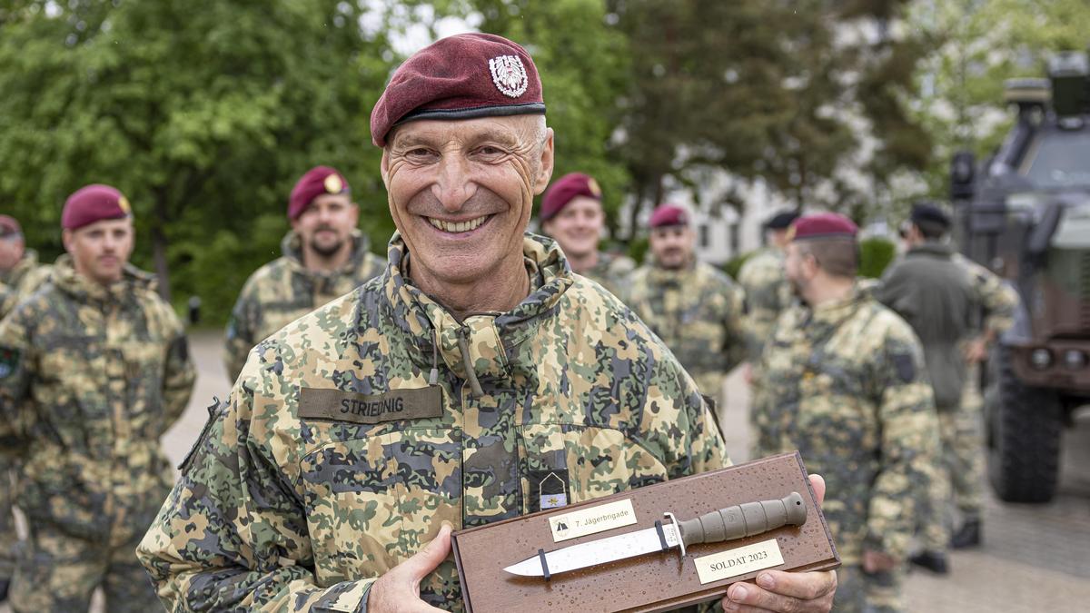 Vizeleutnant Karlheinz Striednig wurde ausgezeichnet