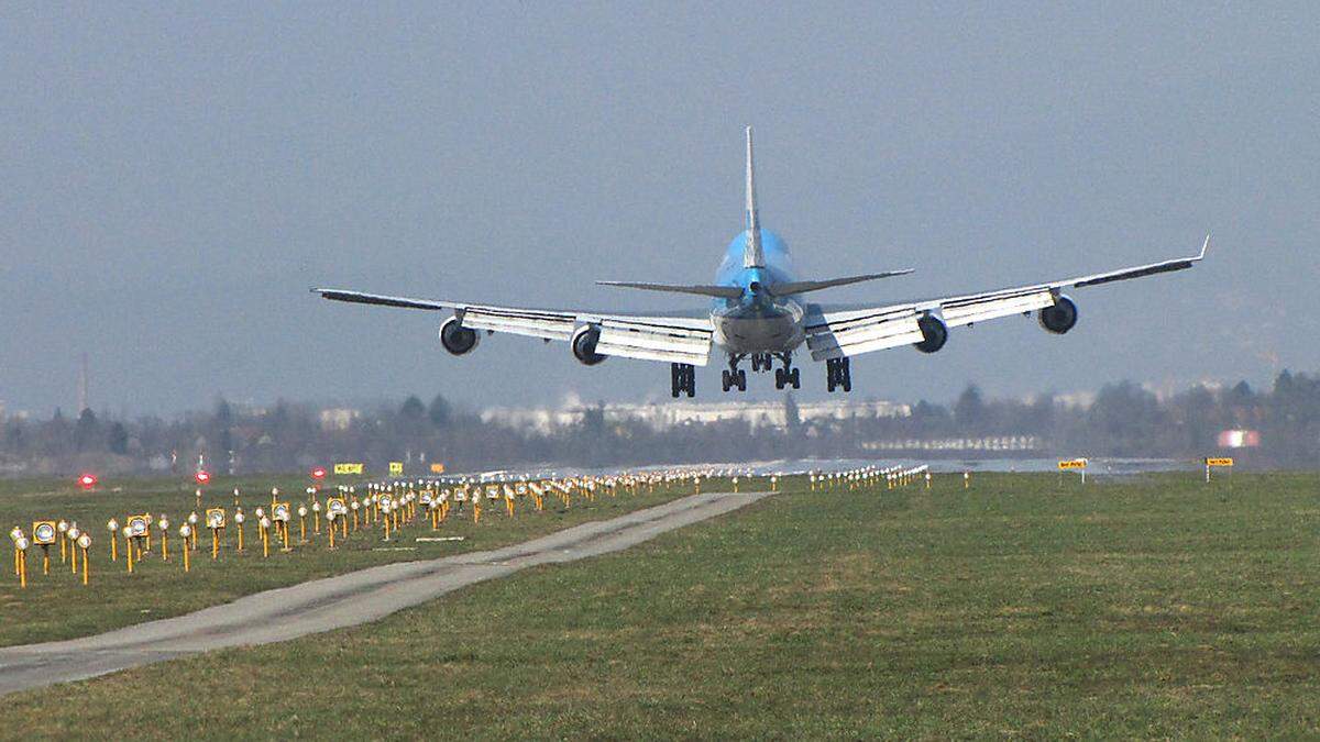 Frachtmaschinen des Typs 747 sind in Graz öfter zu Gast.