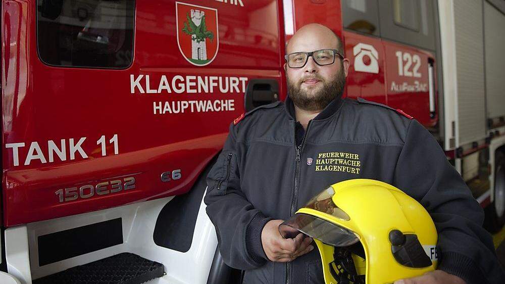 Christian Lackner ist Kommandant-Stellvertreter der FF Hauptwache Klagenfurt 
