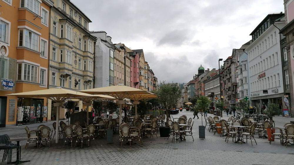 Nicht nur in Innsbruck ist die Konsumfreude im letzten Oktoberdrittel sichtlich gedämpft