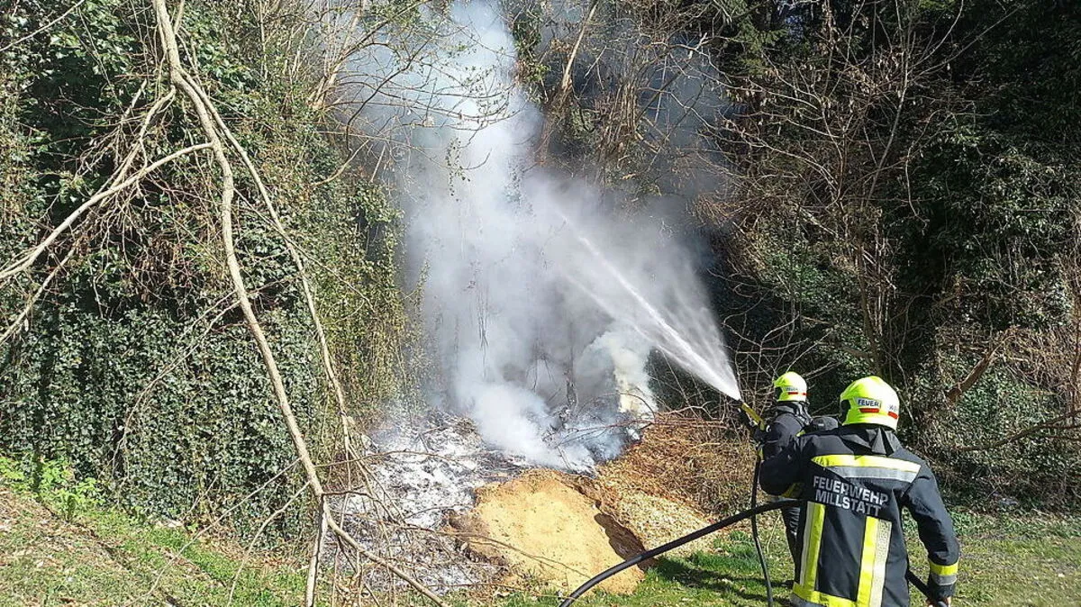 Dank des raschen Eingreifens der Feuerwehrleute wurde Schlimmeres verhindert