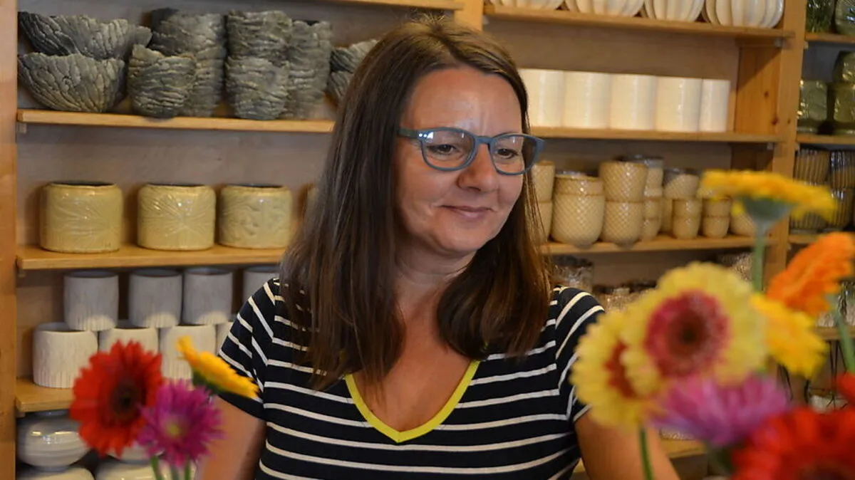 Liebe zum Detail: In der Gärnterei kann Astrid Hammer all ihre Fähigkeiten ausspielen. 