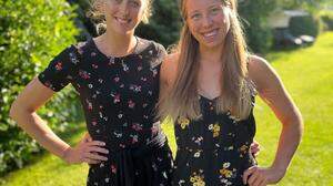 Dorina (25) und Ronja (22) Klinger sind nicht nur Schwestern, sondern auch auf dem Beachvolleyballplatz ein Team