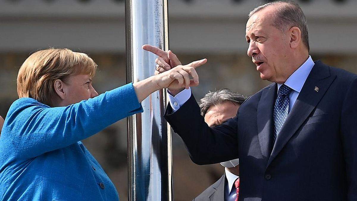 Die Beziehung zwischen Merkel und Erdogan war mitunter turbulent 