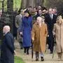Members of the British Royal Family attend the Christmas Day service at Sandringham Featuring: Catherine Princess of Wales, King Charles III, Queen Camilla Where: Sandringham, Norfolk, United Kingdom When: 25 Dec 2023 Credit: Cover Images EDITORIAL USE ONLY. RESTRICTED TO NEWSPAPERS BASED IN THE UK Copyright: xx 53324667