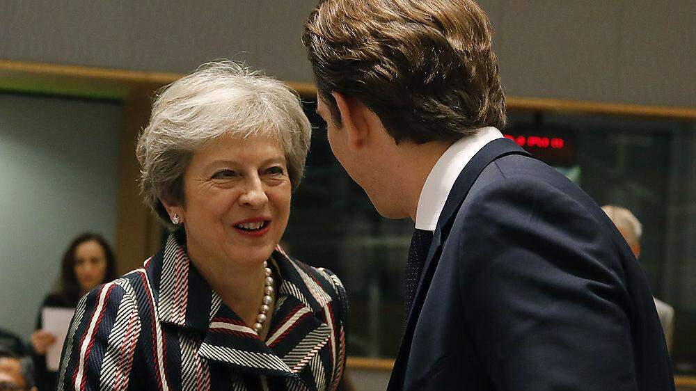 Donnerstag früh wird Kanzler Kurz Premierministerin May besuchen, um ihr in Sachen Brexit den Rücken zu stärken