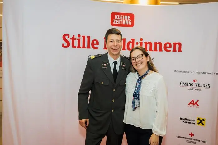 Stiller Held und Bezirksrettungskommandant Christian Puschl mit seiner Lebensgefährtin Francesca Scheuer