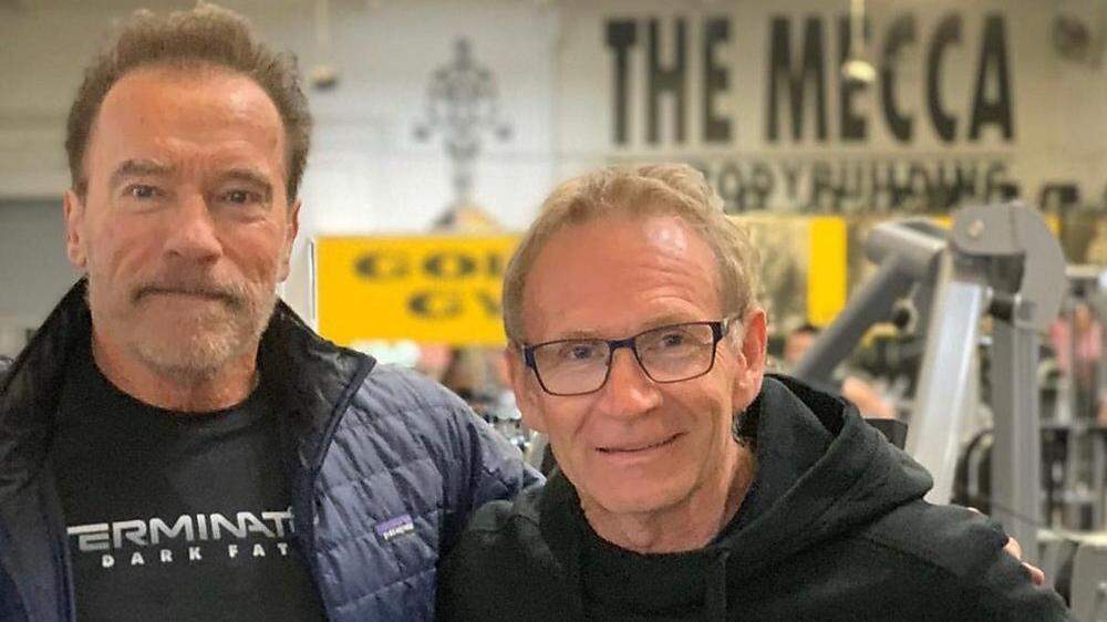 Walter Stückler traf in LA auf sein großes Idol Arnold Schwarzenegger