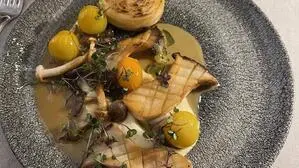 Vegetarisches Steak aus Kräuterseitlingen