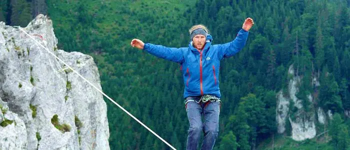 Slacklinen ist für Michael „Mich“ Kemeter aus Tragöß wie Meditation