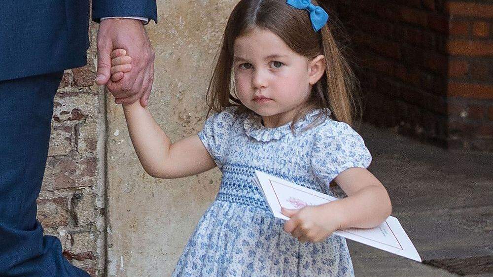 Prinzessin Charlotte bei der Taufe ihres Bruders Louis