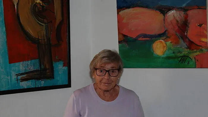 Margarethe Stefflitsch, die Mutter des verstorbenen Künstlers