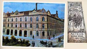 Alte Ansicht: Das war einst der Sitz der Styria. Zuvor diente das Gebäude der Produktion von Fahrrädern der Marke &quot;Meteor&quot;