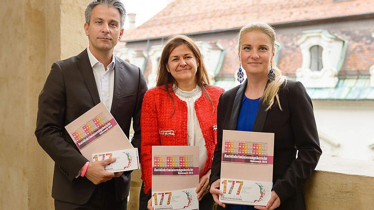 Stadtrat Kurt Hohensinner, Landesrätin Doris Kampus, Daniela Grabovac