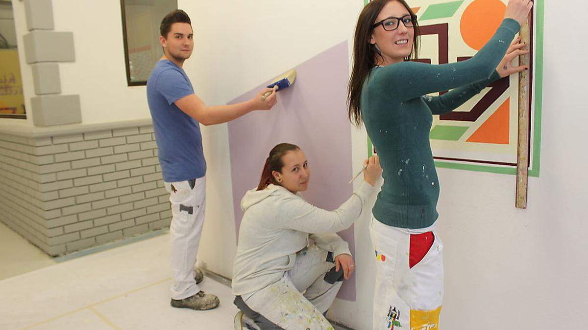 Bereits seit Herbst werden die Malerlehrlinge aus ganz Kärnten in Völkermarkt unterrichtet