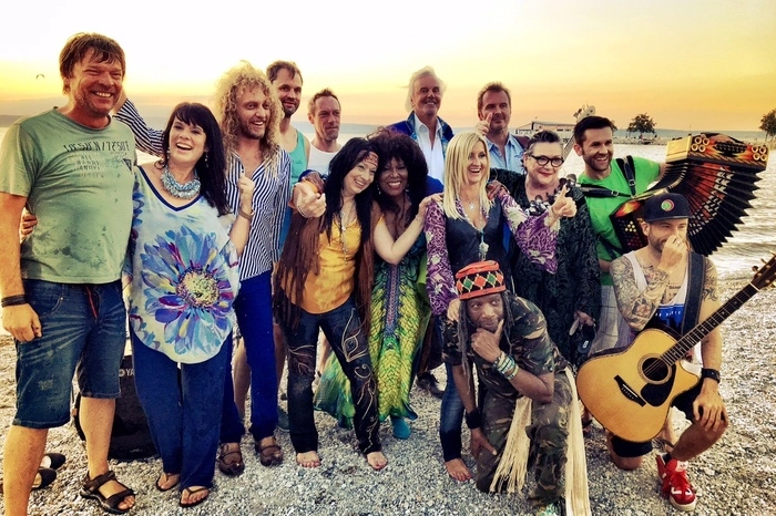 Mit den Les Humphries Singers in Podersdorf